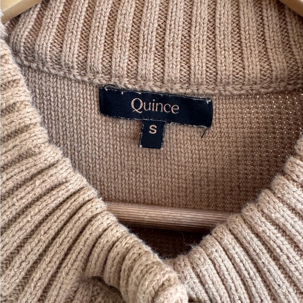 Quince Camel Button-Up Cardigan - Picture 2 of 3